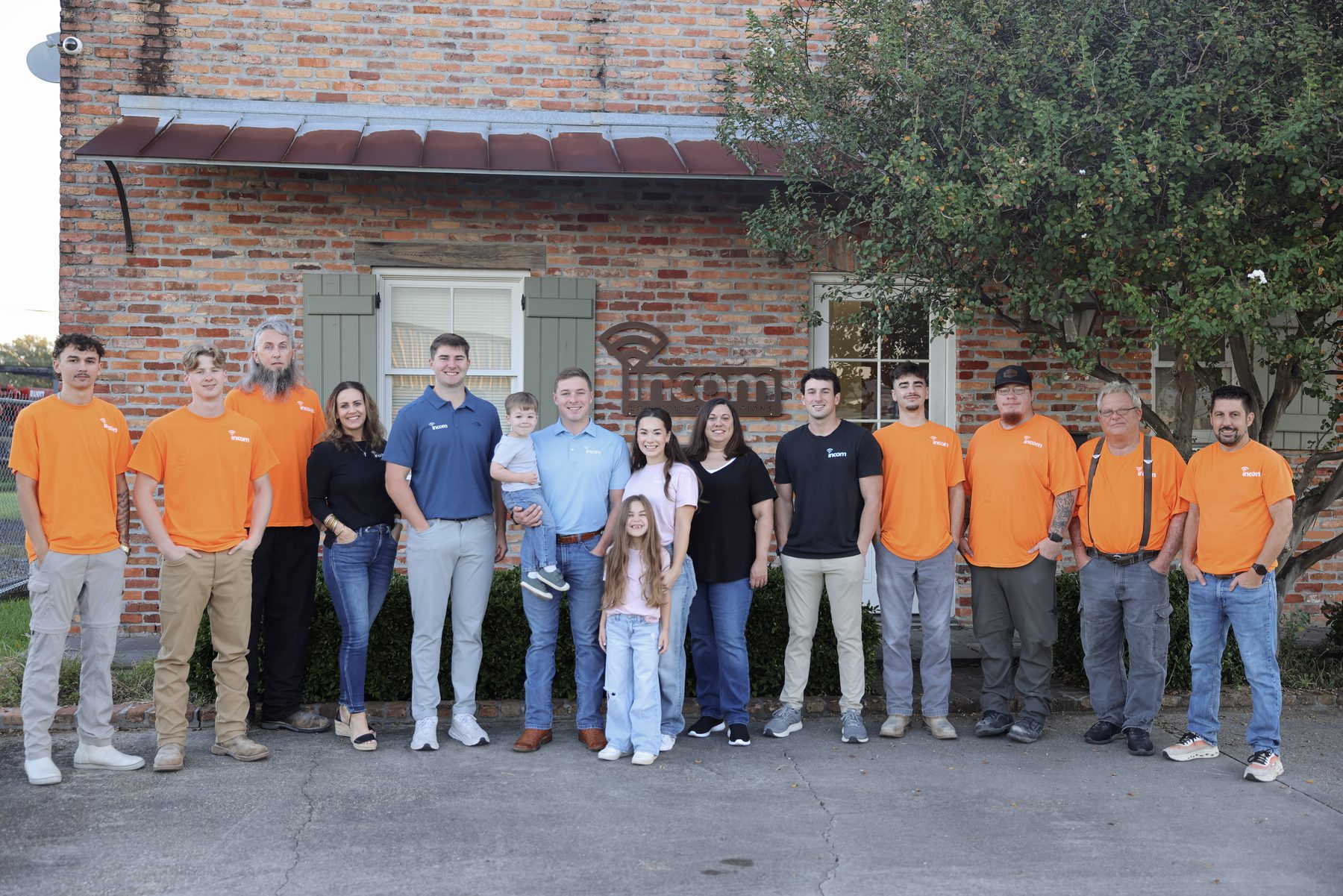 The Incom Low Voltage Solutions team outside the Baton Rouge office